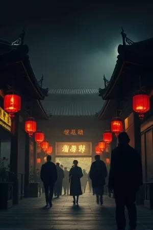《雪落无声时》竖版视觉，雪中撑伞的背影