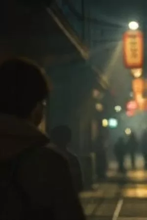 《雾港来信》竖版视觉，雾中码头与摊开的书信