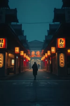 《雨季不再来》竖版视觉，雨帘后的玻璃窗